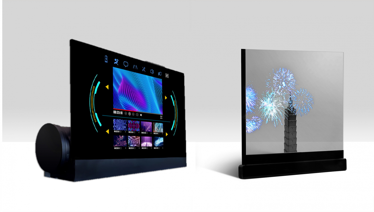 可卷式、折迭性、高透明